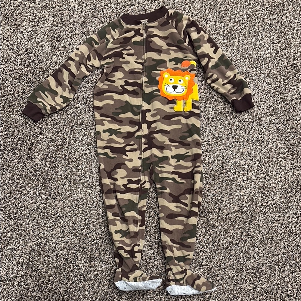 Kids Camo One Piece with Lion Patch